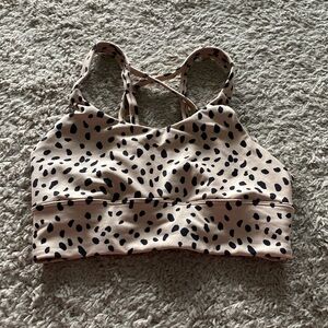 Animal print sports bra